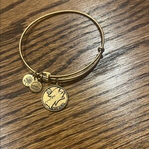 Alex and Ani gold “Virgo” charm bracelet